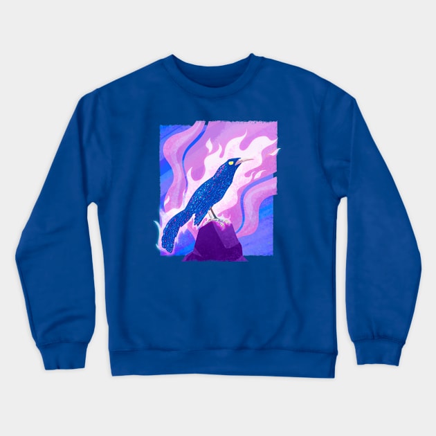 Spiritual Grackle Crewneck Sweatshirt by Pingolito